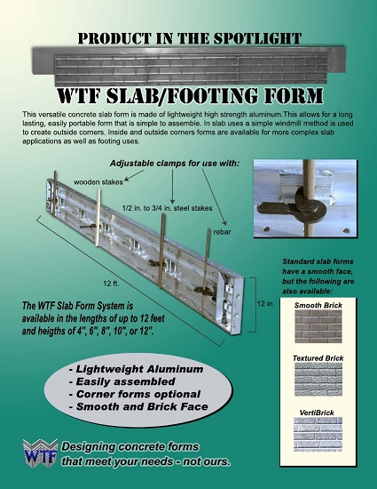 Slab & Footing Concrete Forms